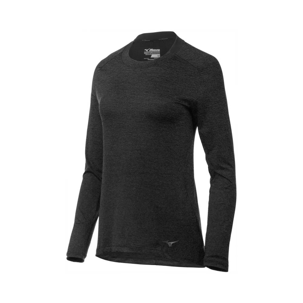 Maglie Running Mizuno Alpha Long Sleeve Donna - Nere - 68031-HUXQ